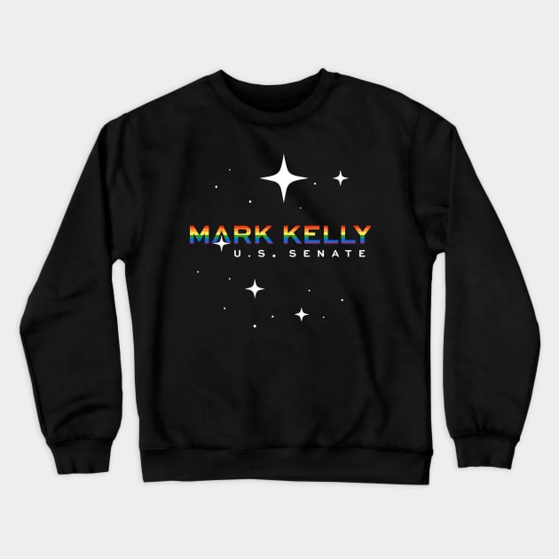 Vote Mark Kelly U.S Senate | 2022 Election Arizona | LGBTQ Gay Pride Crewneck Sweatshirt by BlueWaveTshirts